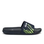 Navy Blue & Fluorescent Green
