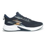 Navy Blue & Fluorescent Orange